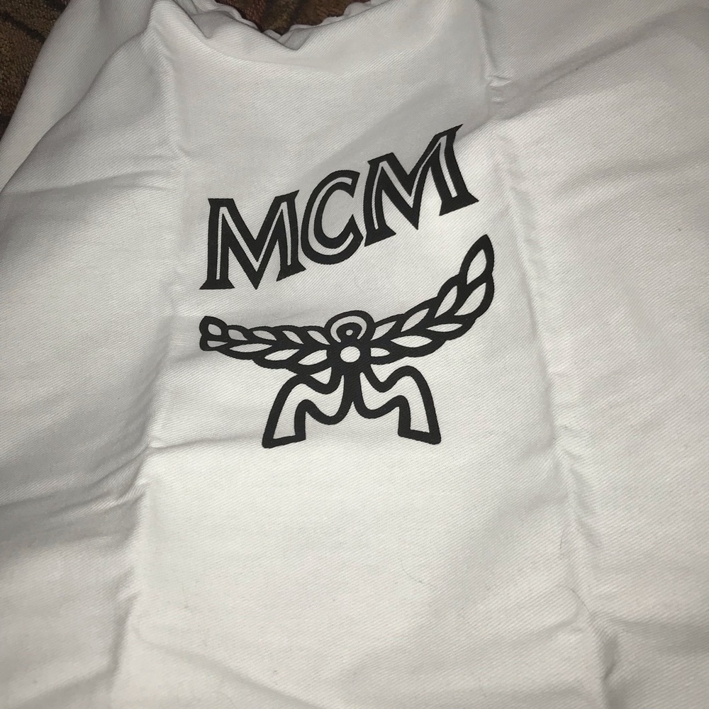 MCM Mini Cubic Logo Jacquard Shoulder Bag NWT 100% Authentic - Picture 6 of 13